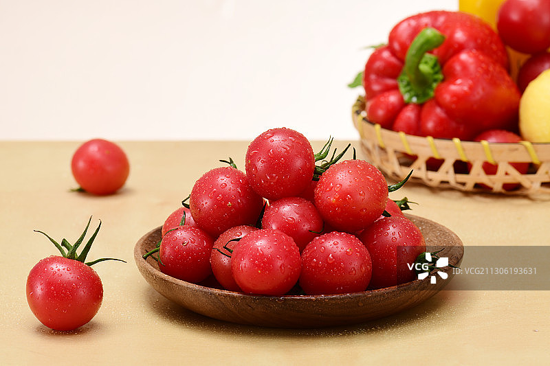 新鲜圣女果图片素材