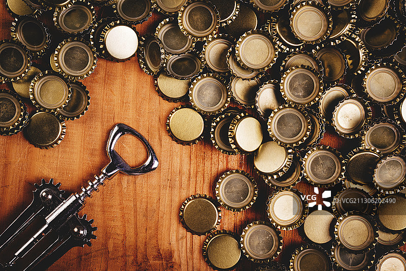 啤酒瓶盖顶部图片素材