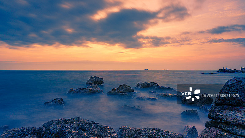 鱼鳞晚霞图片素材