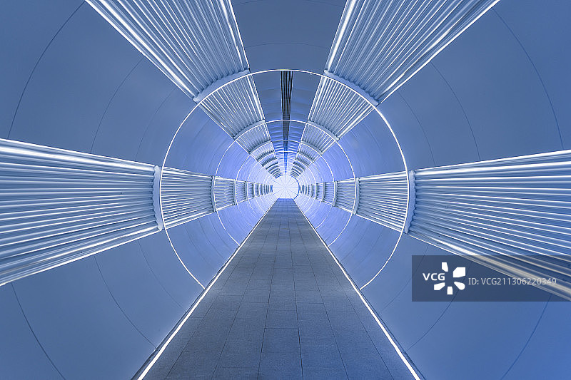 蓝色时空隧道图片素材