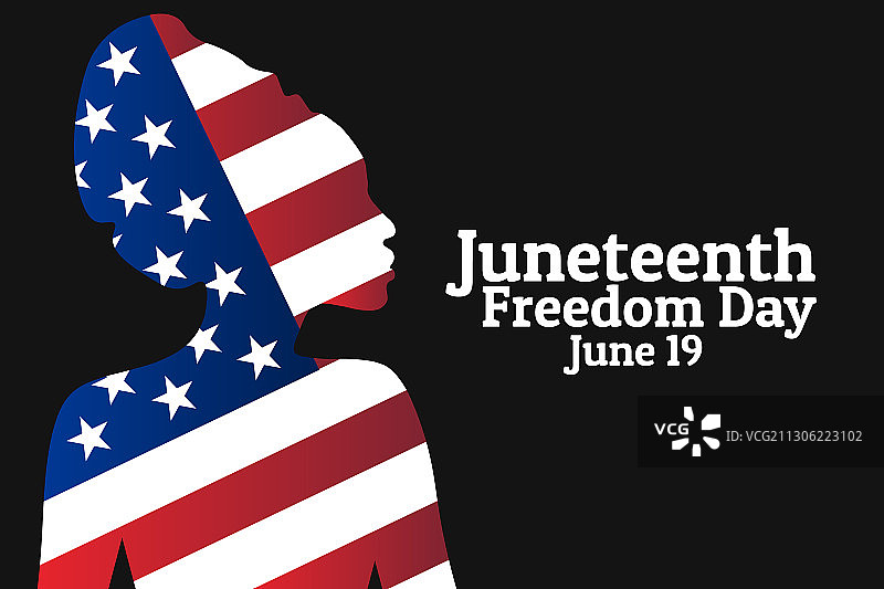 六月节自由日概念背景图片素材