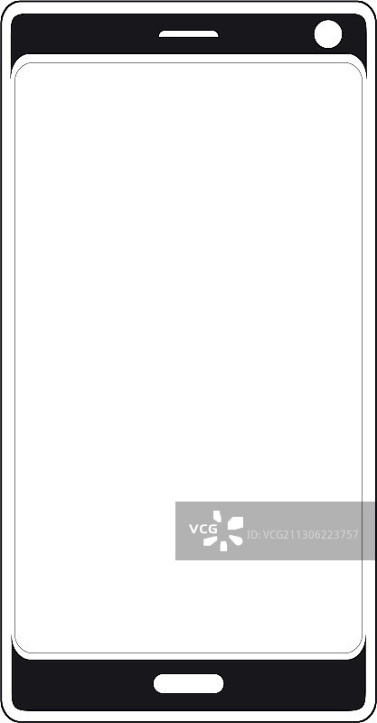 现代智能手机平板电脑轮廓图片素材