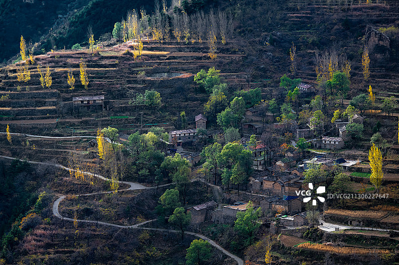河南林州-石板岩-大脑村图片素材