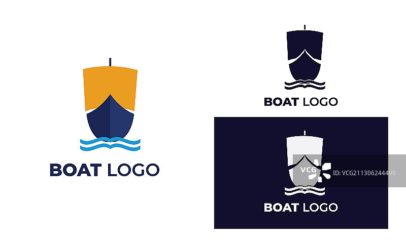 现代风格船logo（可用于游艇）图片素材