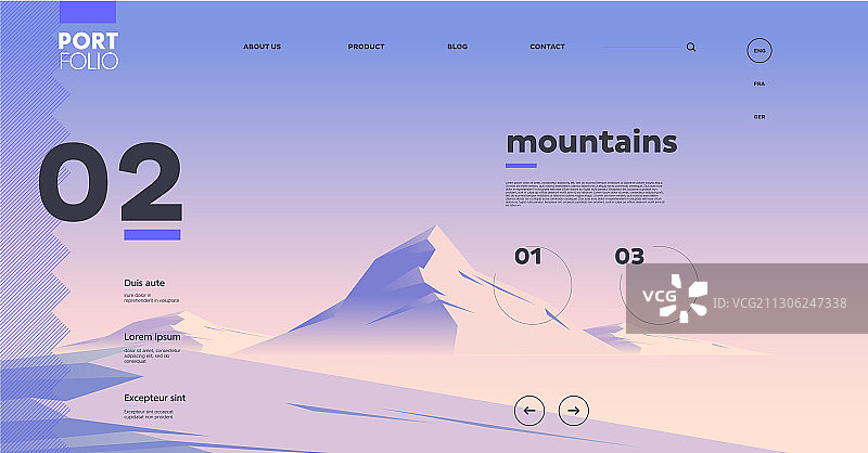 移动和桌面网站模板与界面图片素材