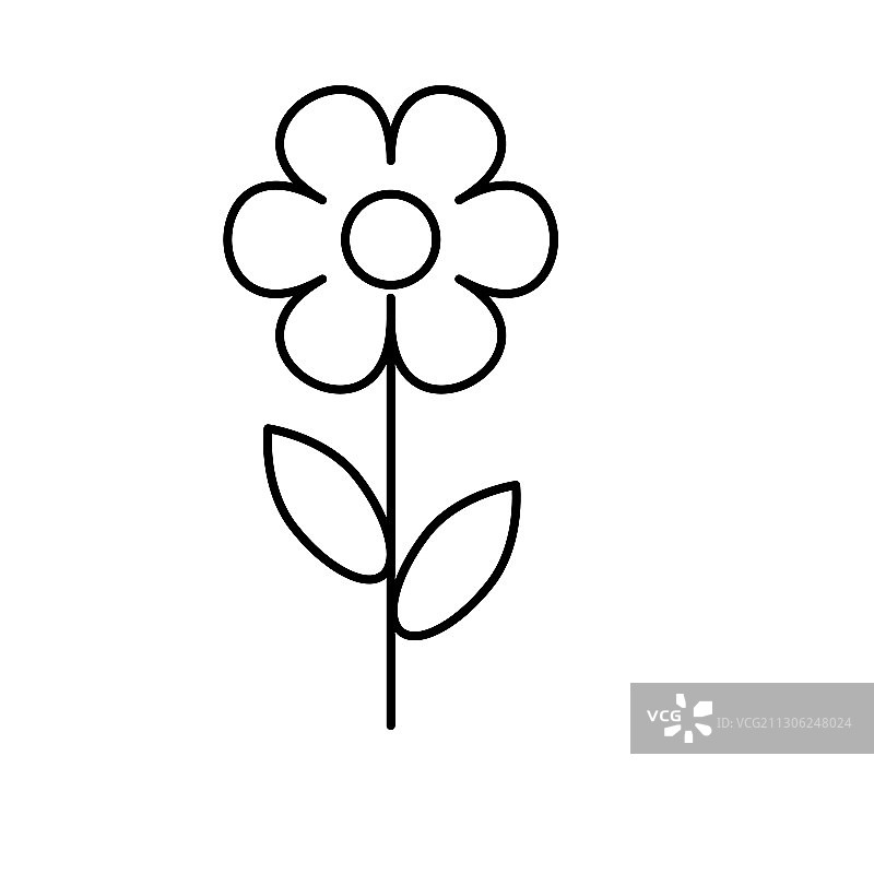 花朵生态自然标志图标图片素材