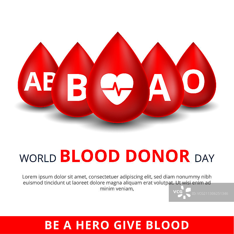 世界献血日6月14日献血图片素材