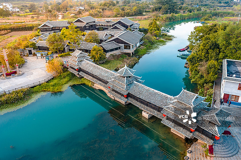 中国广西桂林阳朔县世外桃源景区图片素材