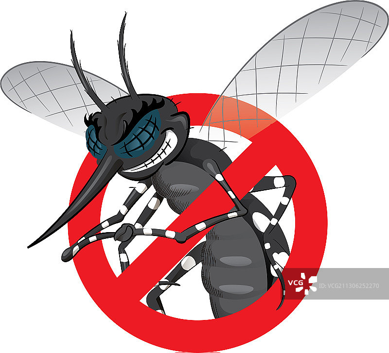 蚊子黑色预警信号图片素材