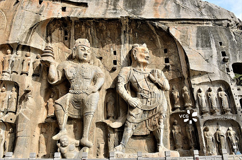 洛阳云岗石窟佛造像图片素材