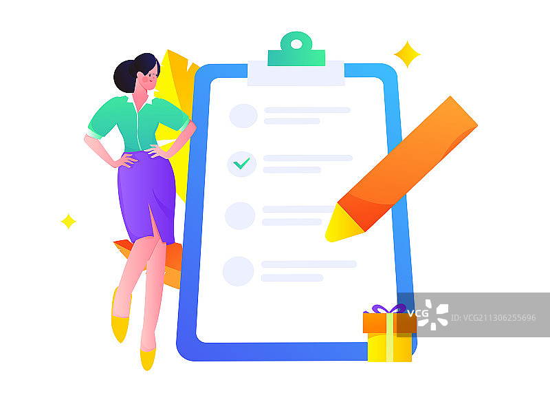 邀请好友进行问卷调查获得红包人物互联网背景矢量插画图片素材