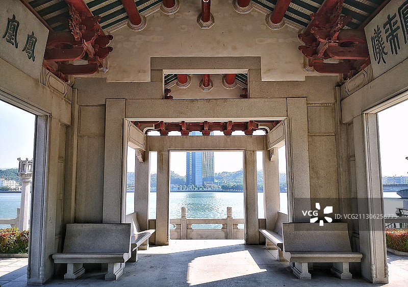 潮州•凤凰洲上凤凰台，凤凰台上看凤城图片素材