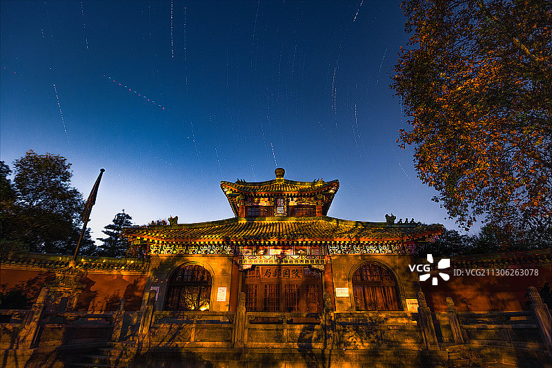 夜色中的民国邮政博物馆2+南京图片素材