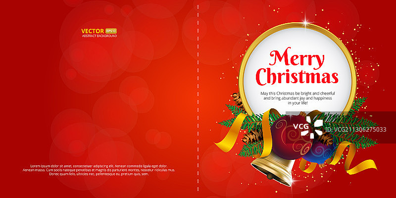 圣诞节贺卡或明信片图片素材