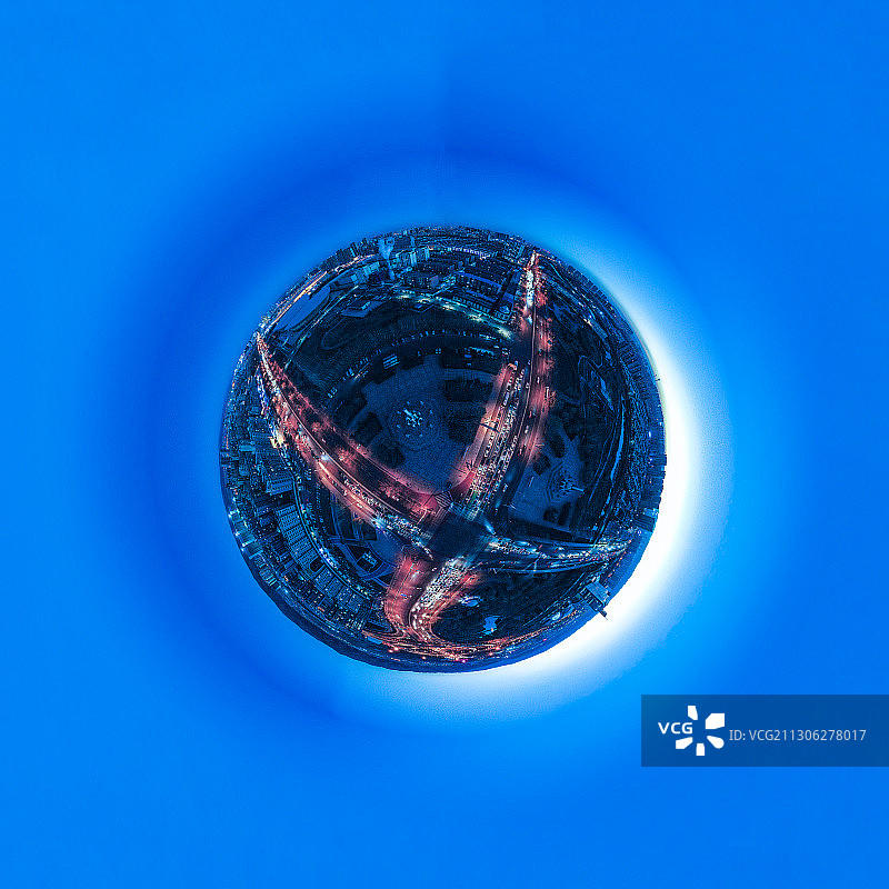 夜景。图片素材