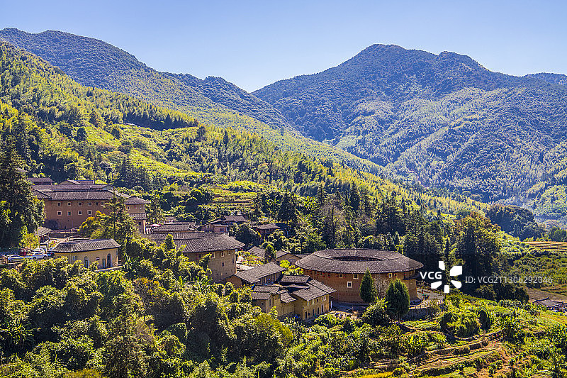 中国福建漳州南靖土楼图片素材