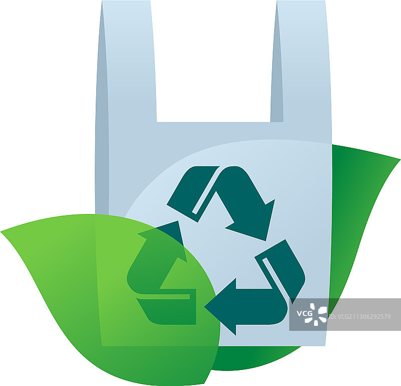 可生物降解塑料袋印章图片素材