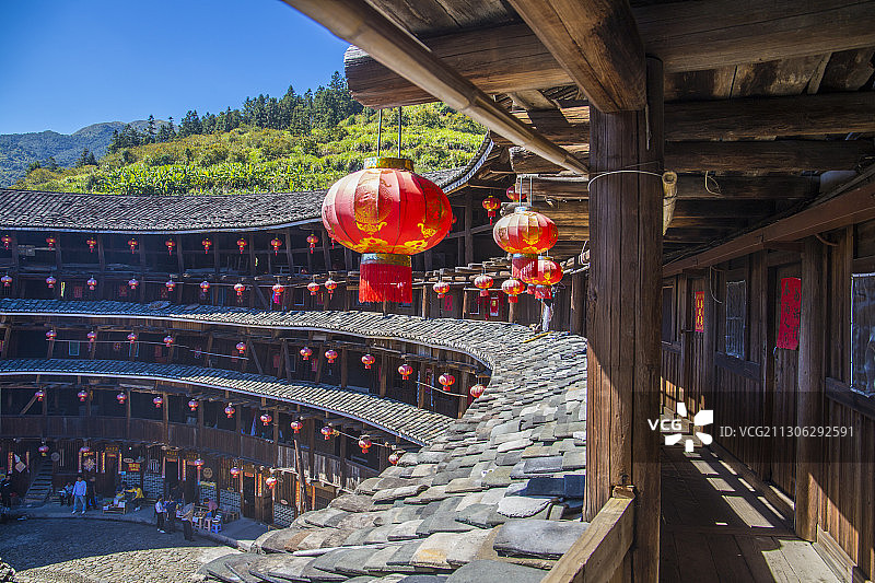 中国福建漳州南靖土楼图片素材