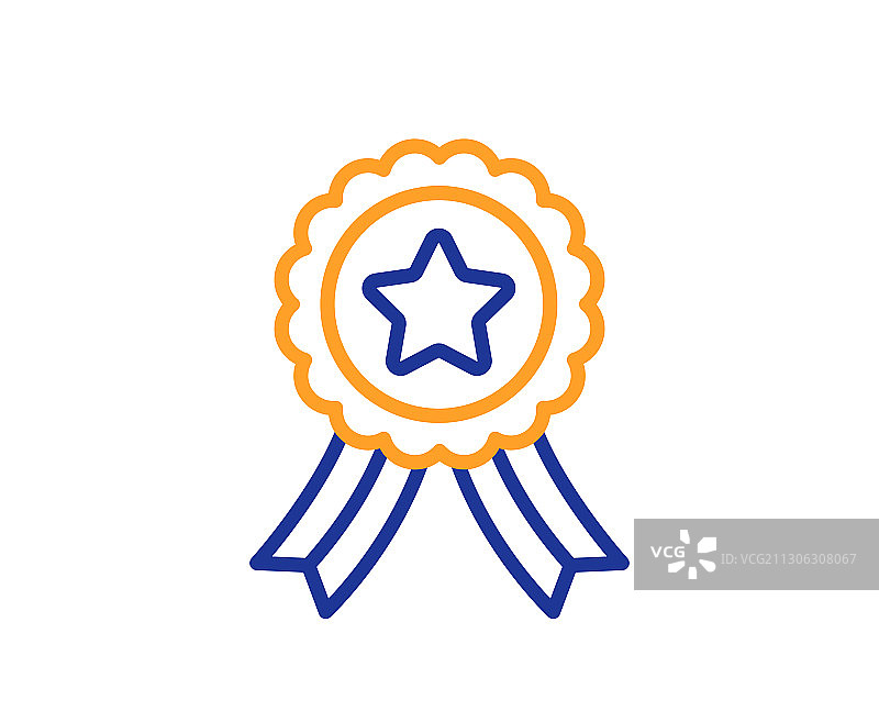 获奖彩带线条图标图片素材