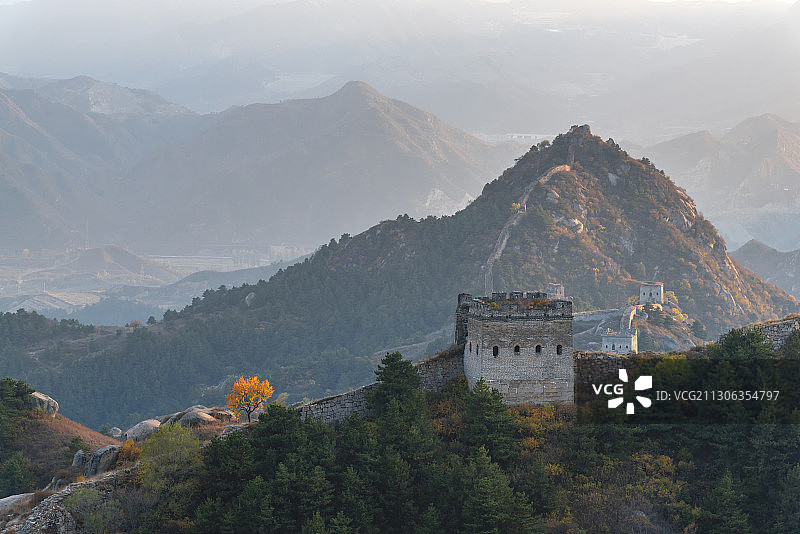 河北涞源长城秋色图片素材