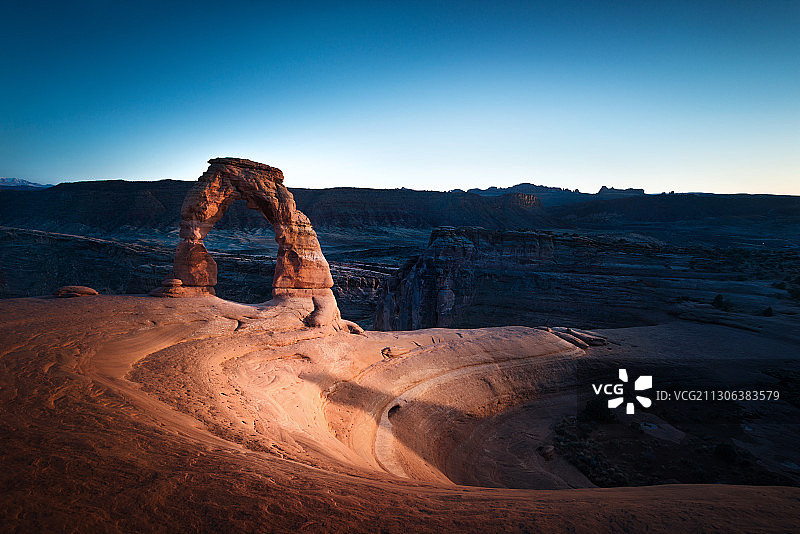 美国犹他州的拱门国家公园的精致拱门图片素材