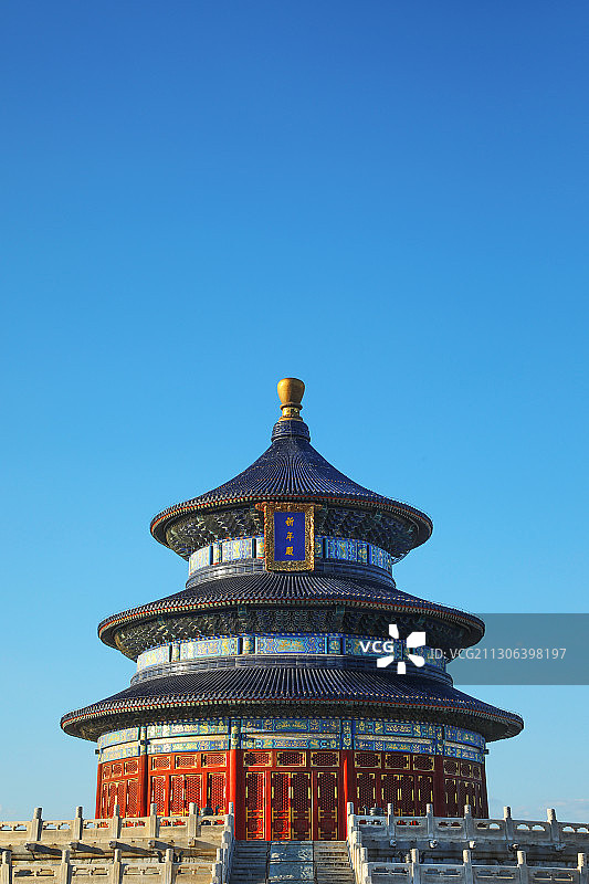 天坛祈年殿正面近景图片素材