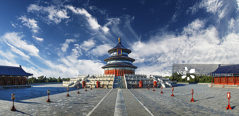 天坛祈年殿正面全景图片素材
