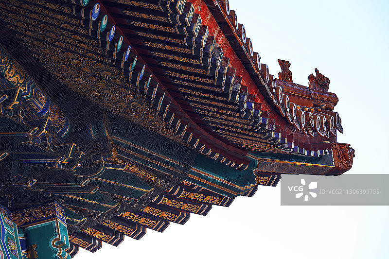 故宫斗拱一角图片素材