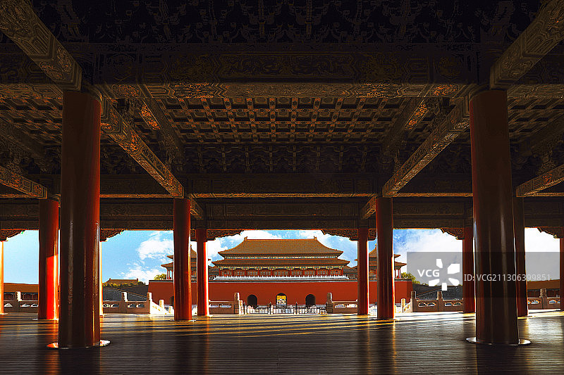 宏伟的故宫大殿图片素材