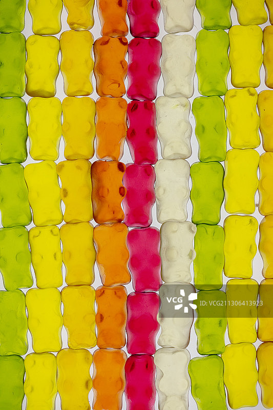 半透明背景上的橡皮糖图片素材