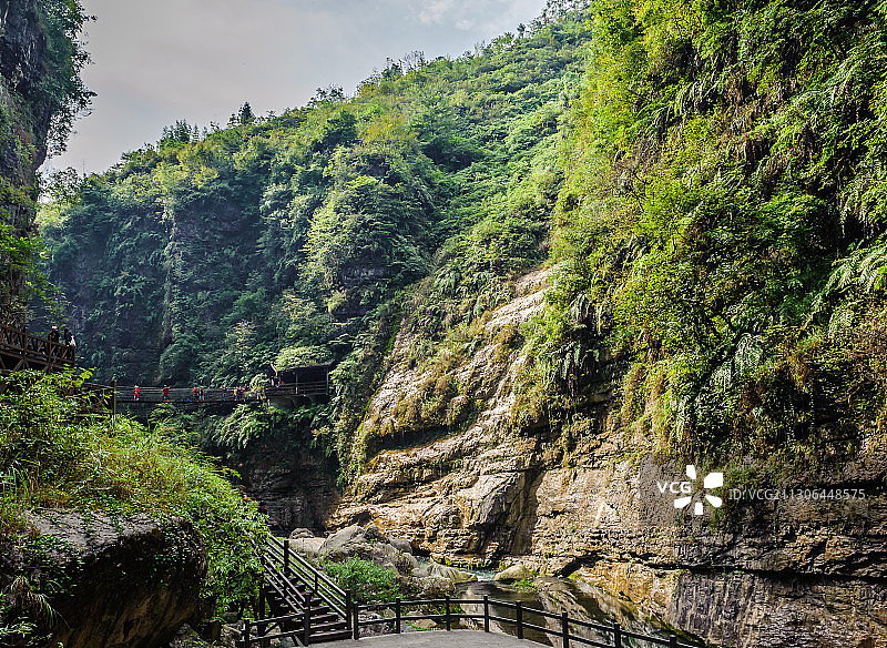 云龙河地缝图片素材