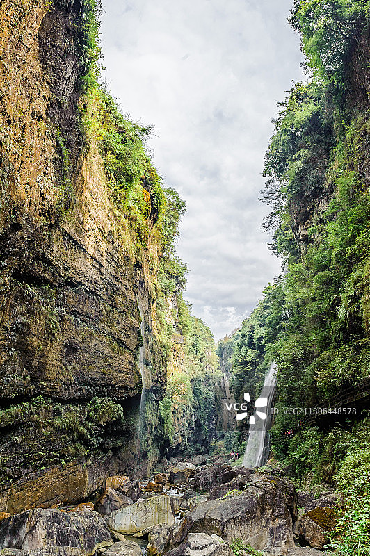云龙河地缝图片素材