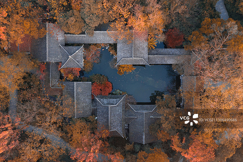 杭州西湖名胜风景区秋天图片素材