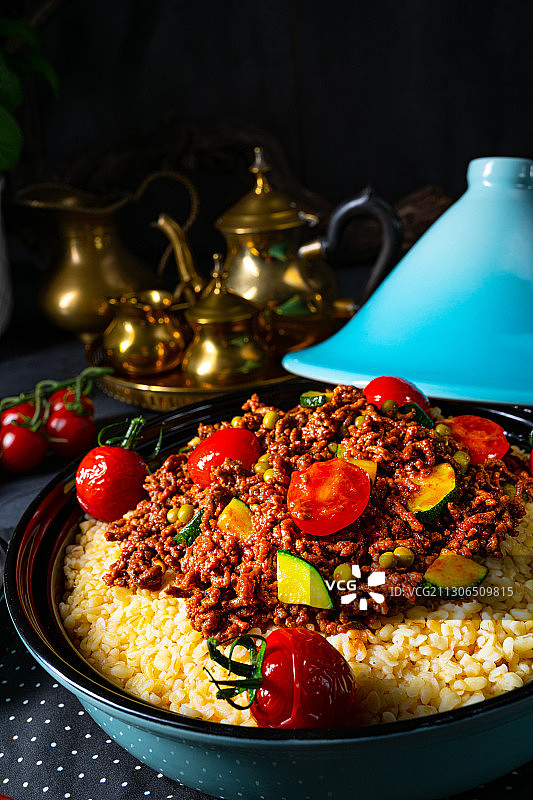 蔬菜肉末番茄麦图片素材