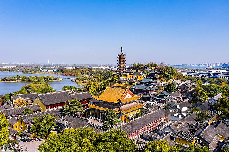 金山寺，江苏镇江图片素材