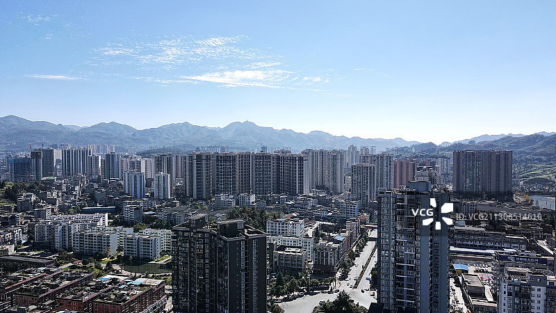 贵州省遵义市习水县城市风光图片素材