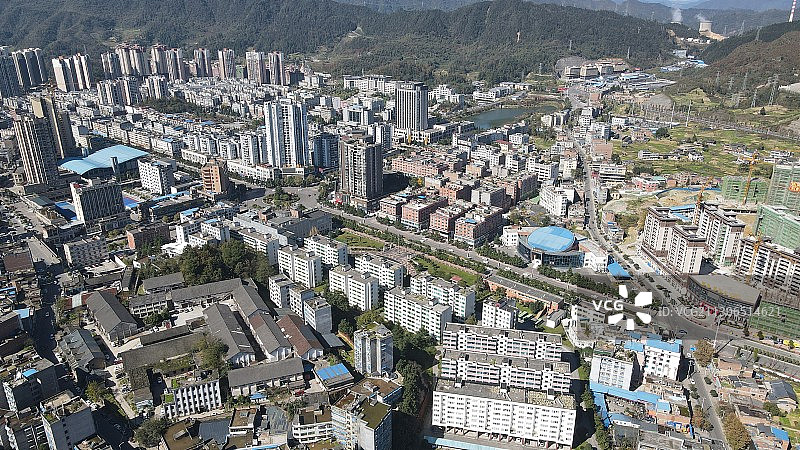 贵州省遵义市习水县城市风光图片素材