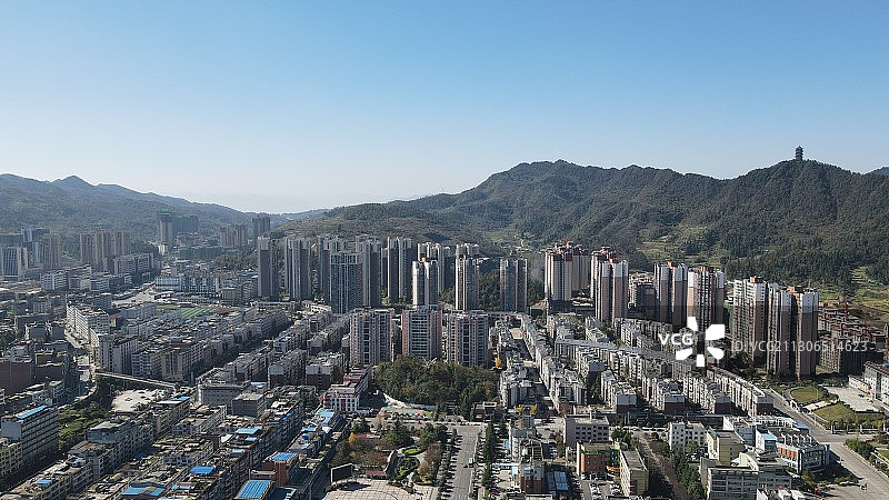 贵州省遵义市习水县城市风光图片素材