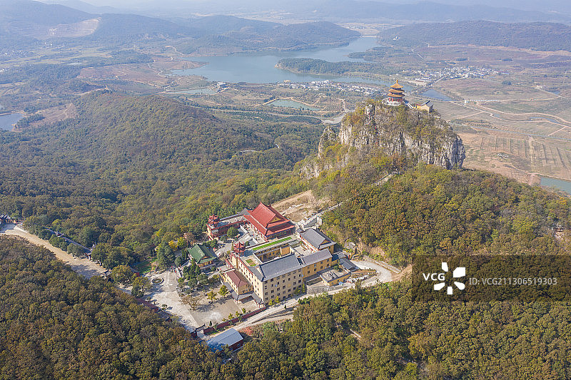 安徽省马鞍山市和县鸡笼山森林公园凤林禅寺图片素材
