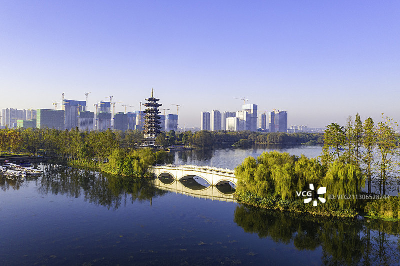 长沙洋湖湿地 洋湖水街图片素材