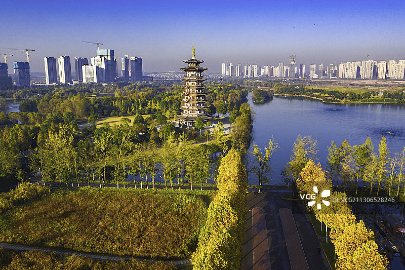 长沙洋湖湿地 洋湖水街图片素材