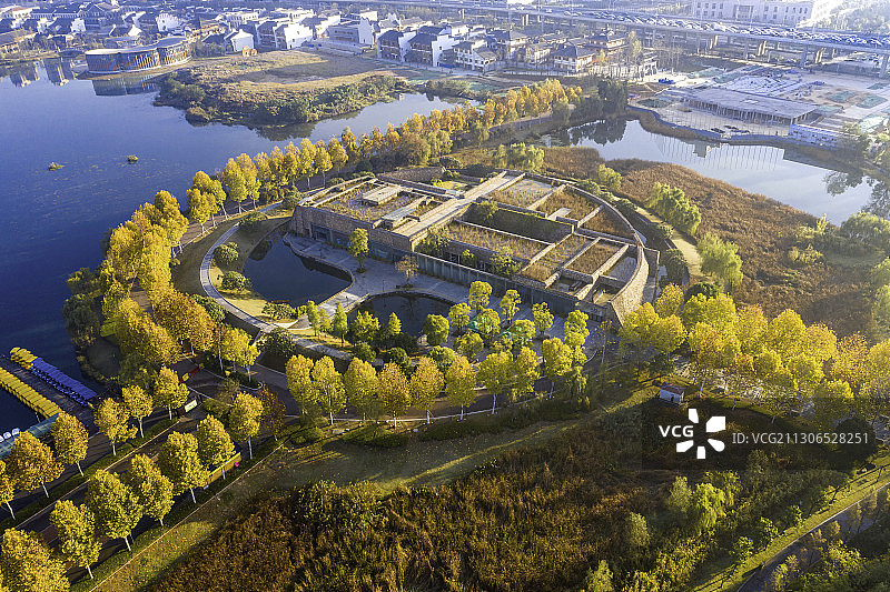 长沙洋湖湿地 洋湖水街图片素材