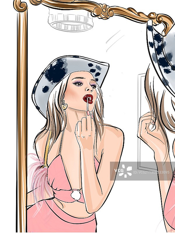 时尚插画图片素材