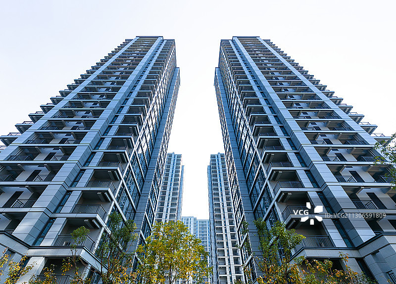 现代住宅高层建筑图片素材