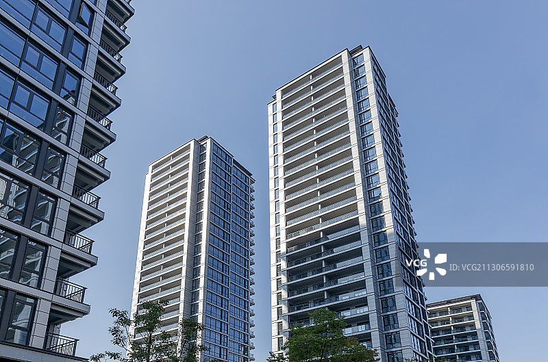 现代住宅高层建筑图片素材