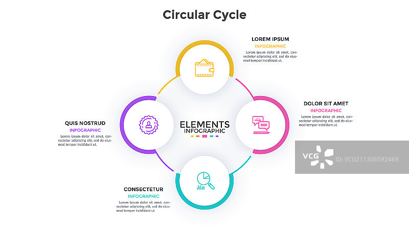 现代信息图表选项横幅图片素材