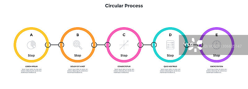 现代信息图表选项横幅图片素材