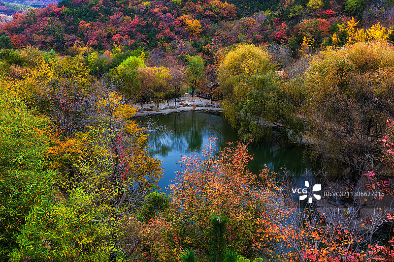 九如山秋色图片素材