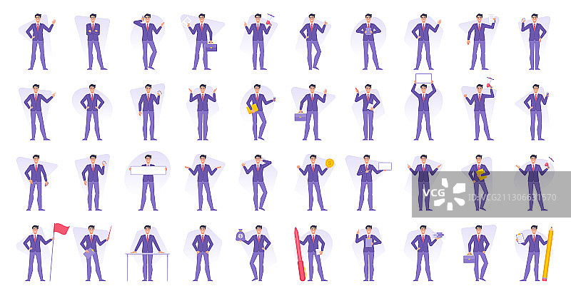 现代商人合集图片素材