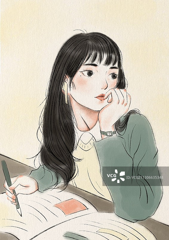 女学生图片素材